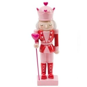 Cupcakes and Cashmere Pink and Red Valentine's Day Wood Nutcracker Heart Crown